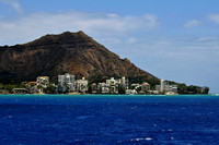 Diamond Head Crater from the Sea