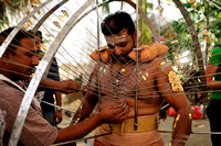 A Devotee Having His Kavadi Assembled